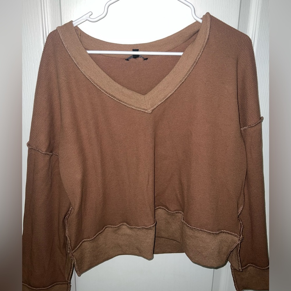 cute brown sweater !